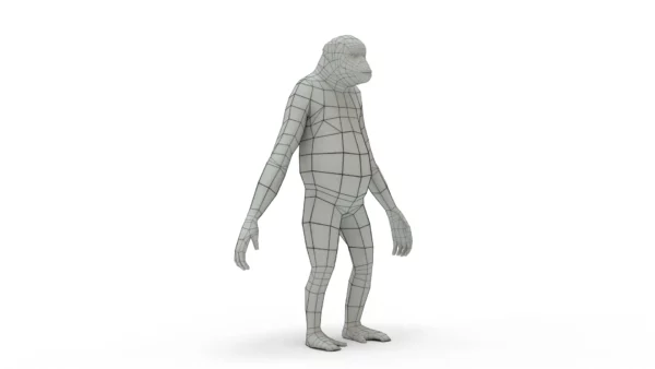 Chimpanzee 3D Model Free Download 3D Model Creature Guard 8