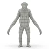 Chimpanzee 3D Model Free Download 3D Model Creature Guard 20