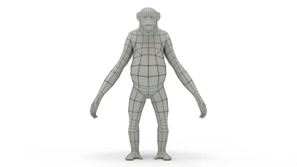 Chimpanzee 3D Model Free Download 3D Model Creature Guard 10