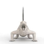 Realistic Dimetrodon 3d model_(10)