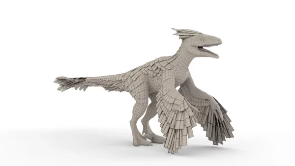 Free Pyroraptor 3D Model Download 3D Model Creature Guard 9
