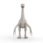 Realistic Therizinosaurus 3d model_(10)