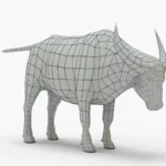 Wild Buffalo 3D Model_(8)