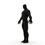 black panther 3d model_(3)