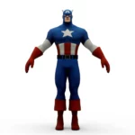 captain america 3d model_(2)