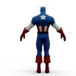 captain america 3d model_(5)