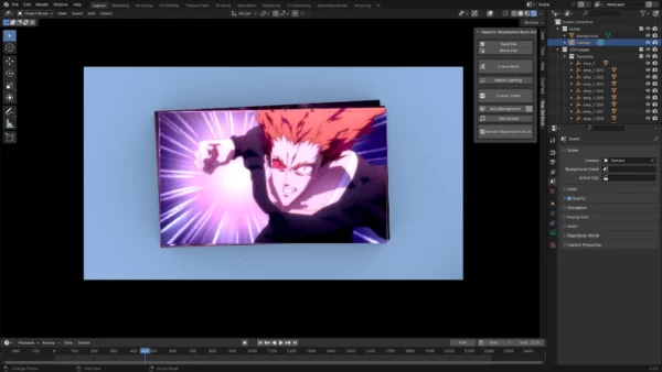 Realistic Stopmotion Book Animation Addon for Blender 4.0 Addon Creature Guard 2