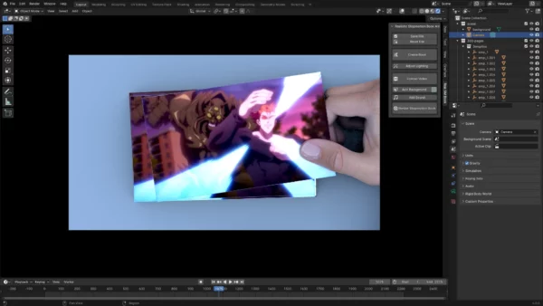 Realistic Stopmotion Book Animation Addon for Blender 4.0 Addon Creature Guard 4
