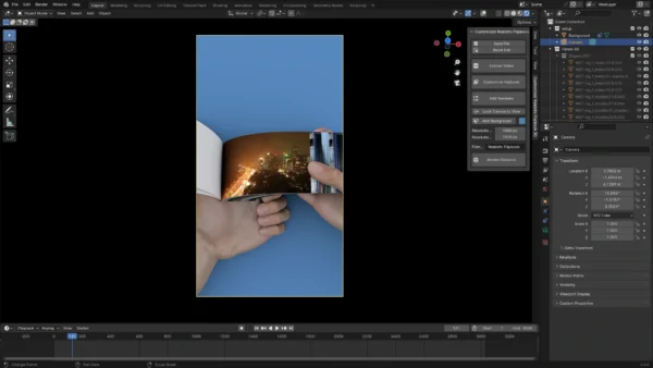 Realistic Flipbook 3D Addon v3.1