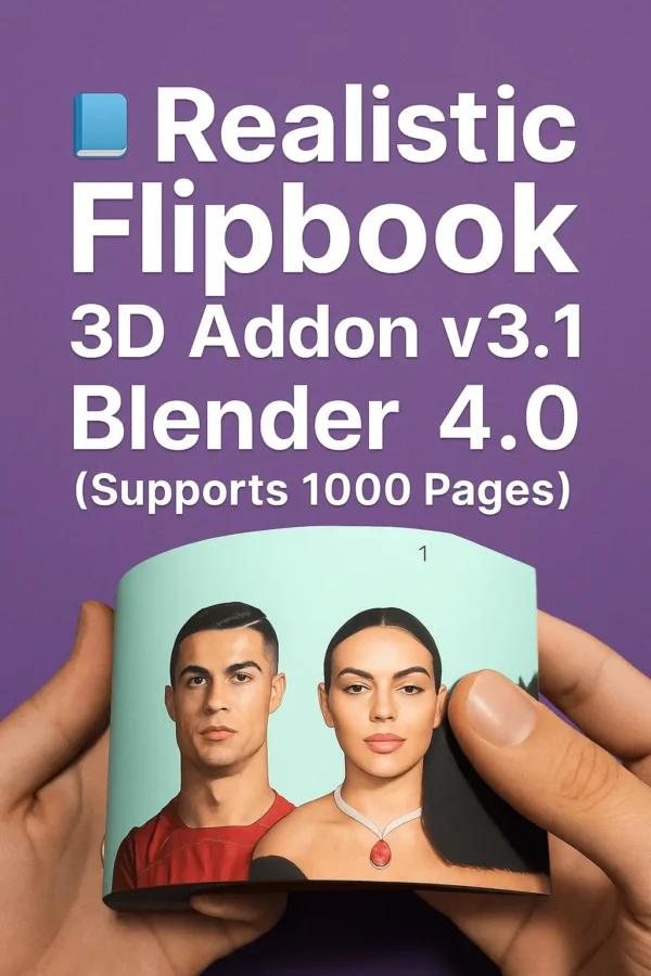 Realistic Flipbook 3D Addon v3.1 β Blender 4.0