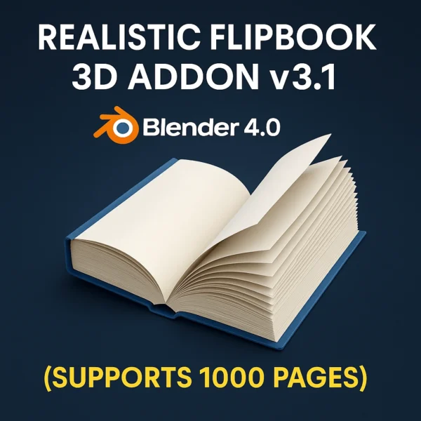 Realistic Flipbook 3D Addon v3.1 β Blender 4.0