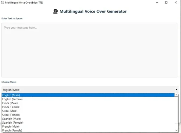 Multilingual VoiceMaker