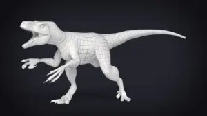 Atrociraptor Rigged Basemesh 3D Model