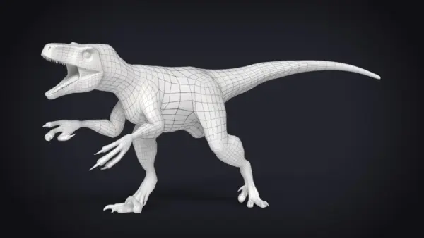 Atrociraptor Rigged Basemesh 3D Model