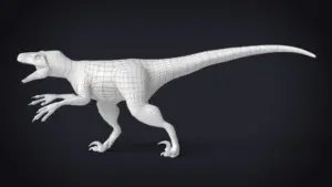 Atrociraptor Rigged Basemesh 3D Model