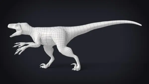Atrociraptor Rigged Basemesh 3D Model