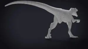 Atrociraptor Rigged Basemesh 3D Model