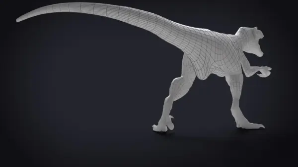 Atrociraptor Rigged Basemesh 3D Model