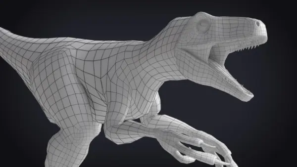 Atrociraptor Rigged Basemesh 3D Model