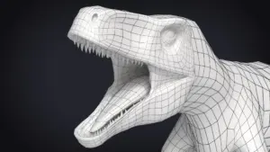 Atrociraptor Rigged Basemesh 3D Model